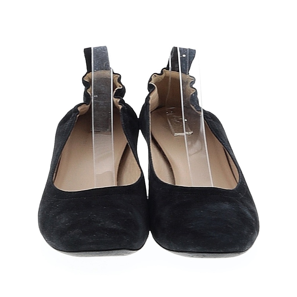 Everlane 9.5 Black Suede Slingback Flats - Women's Comfort Ballet Pump
